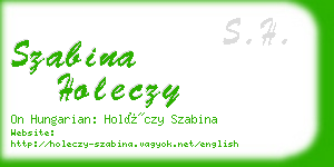 szabina holeczy business card